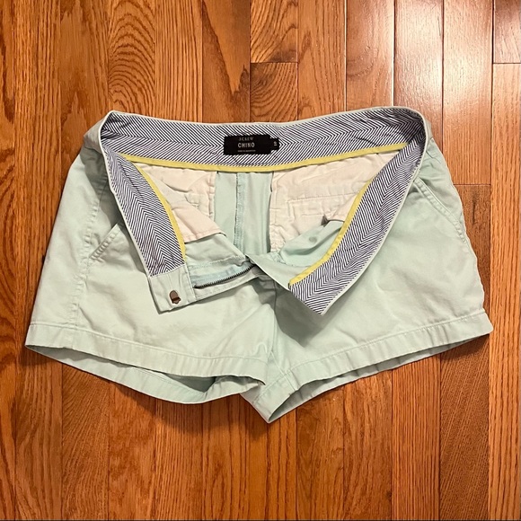 J. Crew Women’s Seafoam Green Chino Shorts - Size 10 - Picture 5 of 8